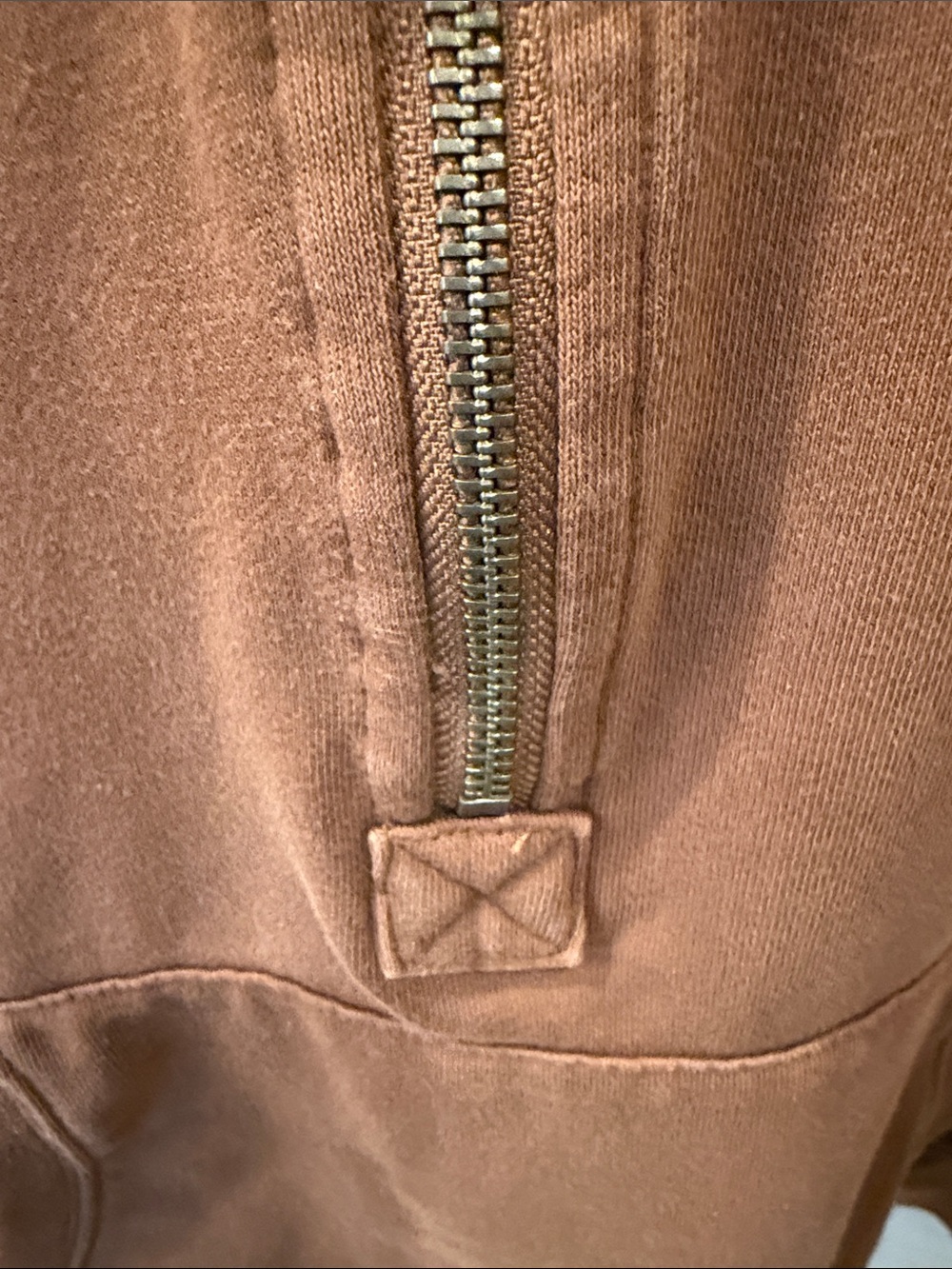 JoyLab Rust Brown Half-Zip Crewneck Pullover - Picture 7 of 7